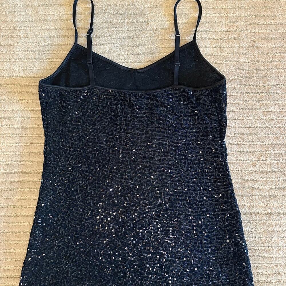 Express Dark Blue sequin Tank Top Size XS - Picture 8 of 10